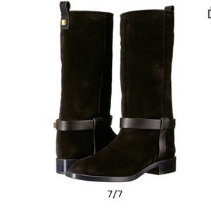 New Stuart Weitzman Suede Moto Boots